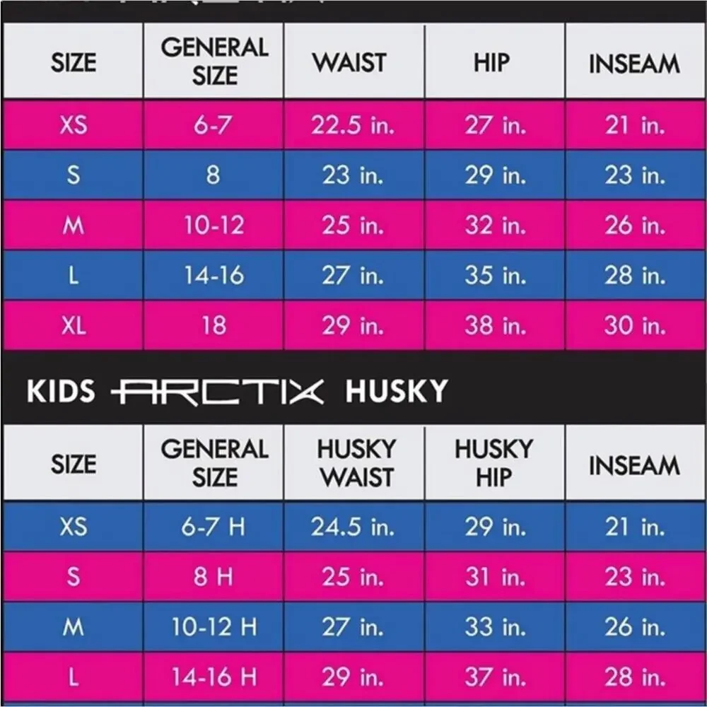 Arctix Kids Black Insulated Bib Overalls XL/18